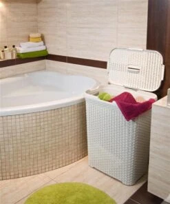 Curver Style Wasmand Met Deksel - 60L - Vintage Wit -Thuis Opslag Winkel 1000x1200 1