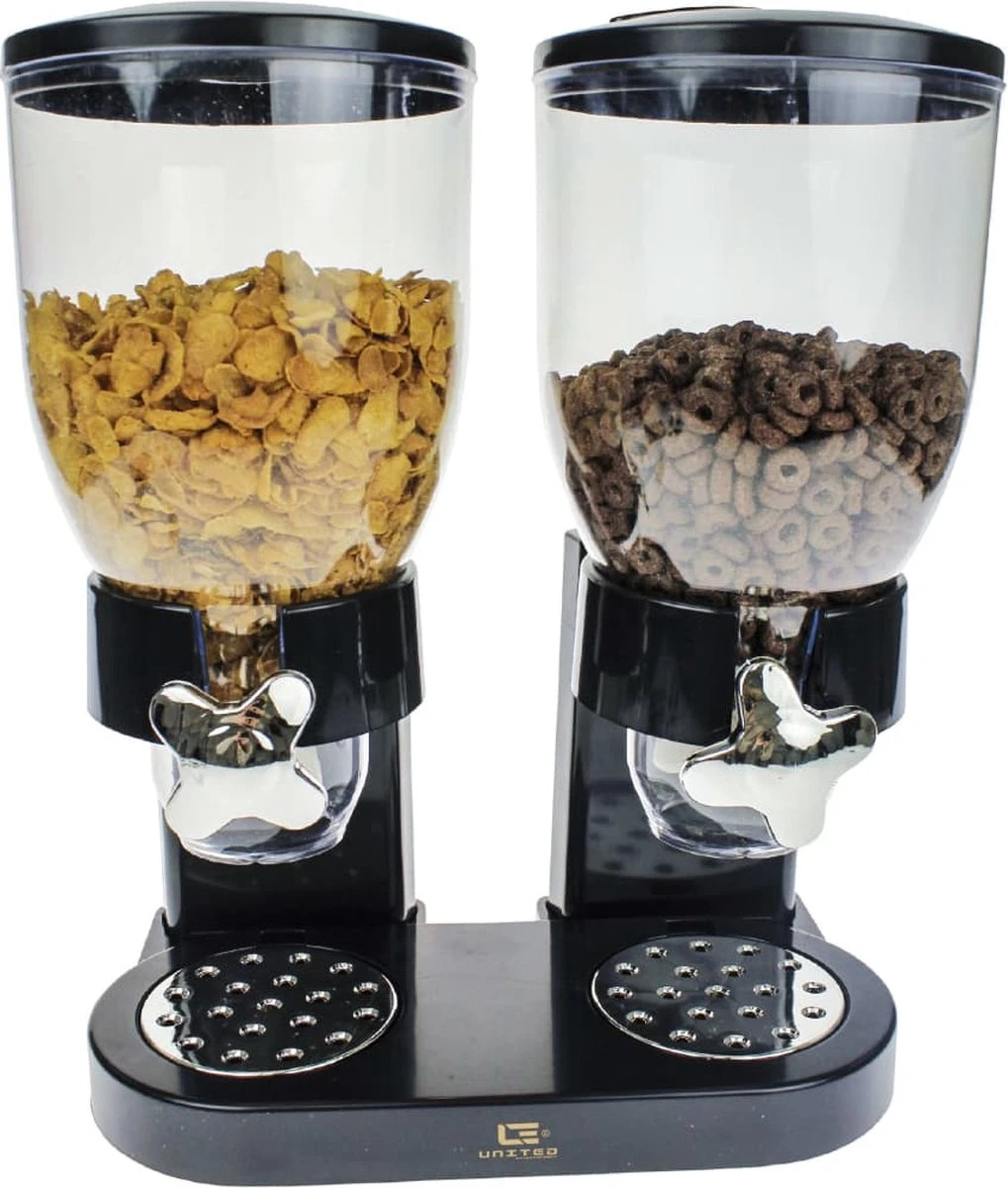 United Entertainment - Cornflakes Dispenser - 2 Dispensers - 42 X 33 X 20 Cm - Zwart 17 United Entertainment - Cornflakes Dispenser - 2 Dispensers - 42 X 33 X 20 Cm - Zwart - Afbeelding 17
