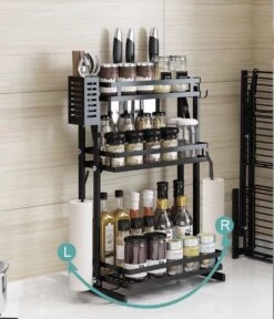 TammaT - Kruidenrek - Kruidenrek Staand - Inklapbare Keukenrek - 3-laags 35x21x56,5CM - Keuken Organizer - Aanrecht Organizer - Keuken Opslag - Roestvrij Staal - Opbergrek - Keuken Organizers - Roestvrij En Krasvrij -Thuis Opslag Winkel 1030x1200