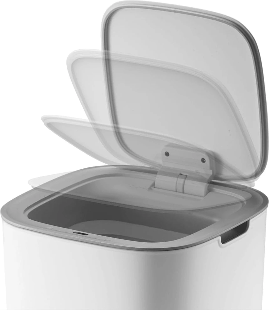 EKO Morandi Smart Sensor Prullenbak - Wit - Infrarood Sensor - Vuilnisbak - Soft-close - Luchtdicht 5 EKO Morandi Smart Sensor Prullenbak - Wit - Infrarood Sensor - Vuilnisbak - Soft-close - Luchtdicht - Afbeelding 5