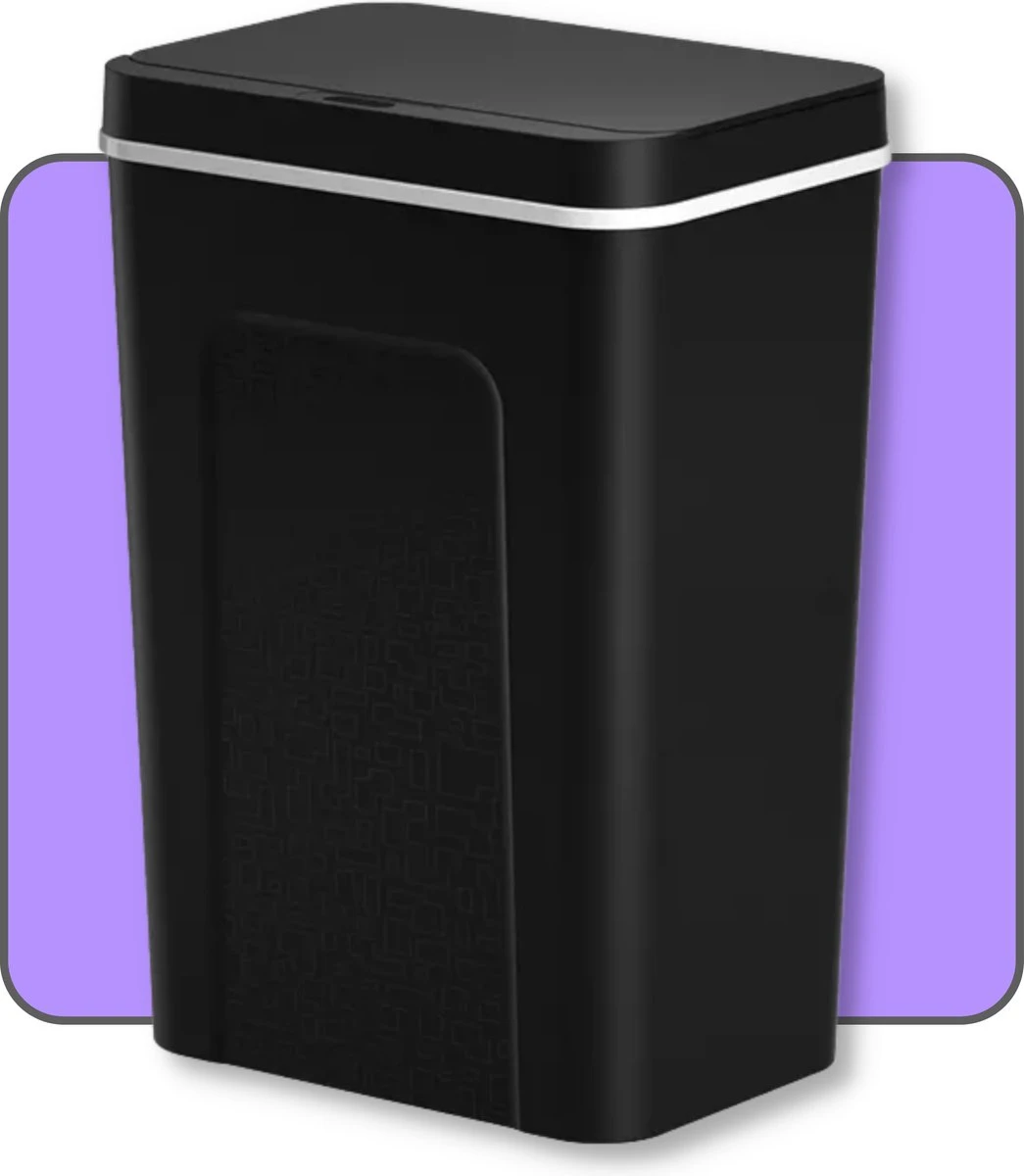 Smart Afvalbak - Zwart/ Prullenbak Met Sensor/ 18 Liter/ Modern Design 1 Smart Afvalbak - Zwart/ Prullenbak Met Sensor/ 18 Liter/ Modern Design
