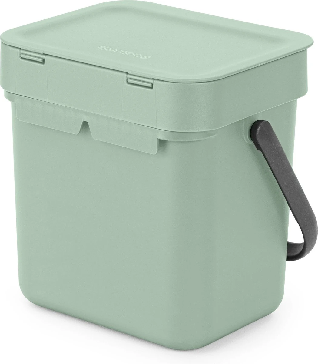Brabantia Sort & Go Aanrecht Afvalbakje - 3 L - Jade Green 8 Brabantia Sort & Go Aanrecht Afvalbakje - 3 L - Jade Green - Afbeelding 8