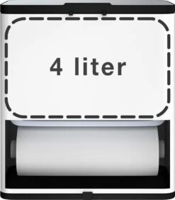 Stangvollby Vallvik Prullenbak – 4 Liter – Keukenrol Dispenser – Wit – RVS - Ophangbare Vuilbak - Afvalscheiding - Uitneembare Binnenemmer – Inbouw Vuilnisbak – Keuken Afvalemmer – Ruimtebesparend – Staand - Ophangen – Keukenrol Houder – GFT Bakje -Thuis Opslag Winkel 1052x1200 3