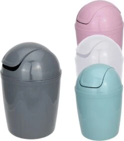 Tafel Afvalemmer Met Swingdeksel Roze