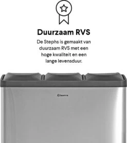 Homra STEPHS Afvalscheiding Prullenbak Met 3 Vakken - 3 X 20L Inhoud - Trio Pedaalemmer - 60 Liter - Vingerafdrukvrij - Vuilafstotend - Anti-slip - Hoogwaardig RVS - Duurzaam ABS Kunststof - RVS - Hygiënisch Recyclen - Afvalscheidingsprullenbak 31 Homra STEPHS Afvalscheiding Prullenbak Met 3 Vakken - 3 X 20L Inhoud - Trio Pedaalemmer - 60 Liter - Vingerafdrukvrij - Vuilafstotend - Anti-slip - Hoogwaardig RVS - Duurzaam ABS Kunststof - RVS - Hygiënisch Recyclen - Afvalscheidingsprullenbak -Thuis Opslag Winkel 1058x1200 1