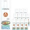 Brabantia PerfectFit Composteerbare Vuilniszakken - 10/12 L - Code X - 12 Rollen X 10 Stuks