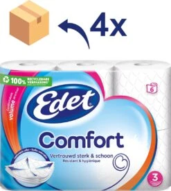 Edet Comfort Toiletpapier - 3-laags - 24 Rollen 9 Edet Comfort Toiletpapier - 3-laags - 24 Rollen -Thuis Opslag Winkel 1077x1200 2