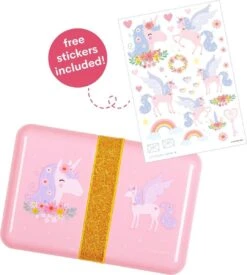 Broodtrommel / Lunch Box: Eenhoorn | A Little Lovely Company -Thuis Opslag Winkel 1078x1200