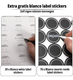 24 Glazen Kruidenpotjes Set Met 3 Soorten Strooideksels – Kruidenstrooier – Compleet Pakket Incl Kruidenpotjes Stickers, Krijtstift En Accessoires - Aluminium 15 24 Glazen Kruidenpotjes Set Met 3 Soorten Strooideksels – Kruidenstrooier – Compleet Pakket Incl Kruidenpotjes Stickers, Krijtstift En Accessoires - Aluminium -Thuis Opslag Winkel 1091x1200 1