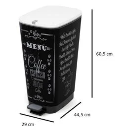 Chic Bin Style L - 43L - 29x44,5x60,5cm - Zwart -Thuis Opslag Winkel 1097x1200 3