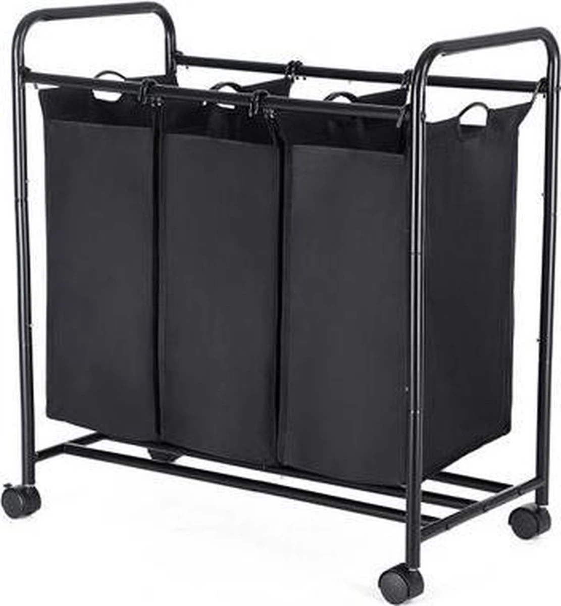 Songmics Wassorteerder – Wasmand – Wasbox – Waswagen – Was Sorteren - Wascollector – Zwart 10 Songmics Wassorteerder – Wasmand – Wasbox – Waswagen – Was Sorteren - Wascollector – Zwart - Afbeelding 10