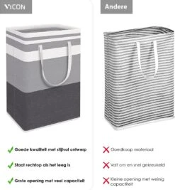 Draagbare Wasmand Met Versterkte Handgrepen - Set Van 3 X 75L Inhoud - Opvouwbaar - Waszakken Voor Wasgoed - Wassorteerder - Organizer Kleding - Wasbox 12 Draagbare Wasmand Met Versterkte Handgrepen - Set Van 3 X 75L Inhoud - Opvouwbaar - Waszakken Voor Wasgoed - Wassorteerder - Organizer Kleding - Wasbox -Thuis Opslag Winkel 1111x1200 2