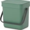 Brabantia Sort & Go Aanrecht Afvalbakje - 3 L - Fir Green