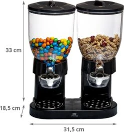 United Entertainment - Cornflakes Dispenser - 2 Dispensers - 42 X 33 X 20 Cm - Zwart 27 United Entertainment - Cornflakes Dispenser - 2 Dispensers - 42 X 33 X 20 Cm - Zwart -Thuis Opslag Winkel 1130x1200 2