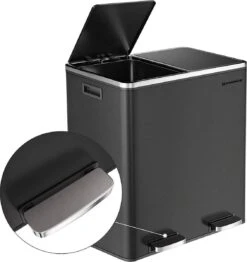 Nancy's Prullenbak Afvalscheiding 2 X 30 L - Prullenbakken Met Zwart 58,6 X 32 X 65 CM 9 Nancy's Prullenbak Afvalscheiding 2 X 30 L - Prullenbakken Met Zwart 58,6 X 32 X 65 CM -Thuis Opslag Winkel 1132x1200 1