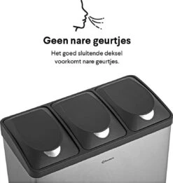 Homra STEPHS Afvalscheiding Prullenbak Met 3 Vakken - 3 X 15L Inhoud - Trio Pedaalemmer - 45 Liter - Vingerafdrukvrij - Vuilafstotend - Anti-slip - Hoogwaardig RVS - Duurzaam ABS Kunststof - RVS - Hygiënisch Recyclen - Afvalscheidingsprullenbak 30 Homra STEPHS Afvalscheiding Prullenbak Met 3 Vakken - 3 X 15L Inhoud - Trio Pedaalemmer - 45 Liter - Vingerafdrukvrij - Vuilafstotend - Anti-slip - Hoogwaardig RVS - Duurzaam ABS Kunststof - RVS - Hygiënisch Recyclen - Afvalscheidingsprullenbak -Thuis Opslag Winkel 1134x1200 4