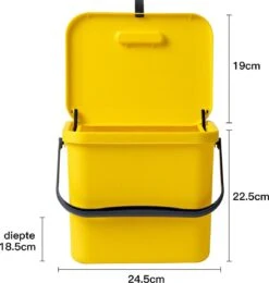 Homra Wall-up Prullenbak | Inbouwprullenbak Ophangbaar Met Plakstrip | GFT Vuilbak | Werkblak Afvalbak | Draagbare Vuilnisemmer | 8L Inhoud | Geel 26 Homra Wall-up Prullenbak | Inbouwprullenbak Ophangbaar Met Plakstrip | GFT Vuilbak | Werkblak Afvalbak | Draagbare Vuilnisemmer | 8L Inhoud | Geel -Thuis Opslag Winkel 1141x1200 5