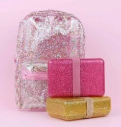 Lunch Box: Glitter - Roze | A Little Lovely Company -Thuis Opslag Winkel 1142x1200