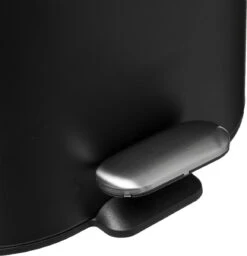 5Five - Prullenbak/pedaalemmer Zwart Rvs Metaal 6 Liter - 15x24x30 Cm - Badkamer En Toilet 11 5Five - Prullenbak/pedaalemmer Zwart Rvs Metaal 6 Liter - 15x24x30 Cm - Badkamer En Toilet -Thuis Opslag Winkel 1157x1200