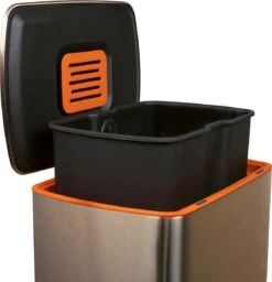 Homra Koniq Prullenbak Met Pedaal - 50 Liter - RVS - Pedaalemmer - Automatisch Lucht Filter - Odor Control - 50L Capaciteit - Soft Close Deksel - Afvalemmer - Design - Hygiënisch - Koper -Thuis Opslag Winkel 1159x1200 3