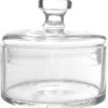 Merkloos Glazen Bonbonniere 13 X 12 Cm - Glazen Voorraadpot Snoeppot Met Deksel