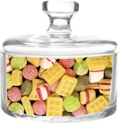 Merkloos Glazen Bonbonniere 13 X 12 Cm - Glazen Voorraadpot Snoeppot Met Deksel -Thuis Opslag Winkel 1161x1200 2