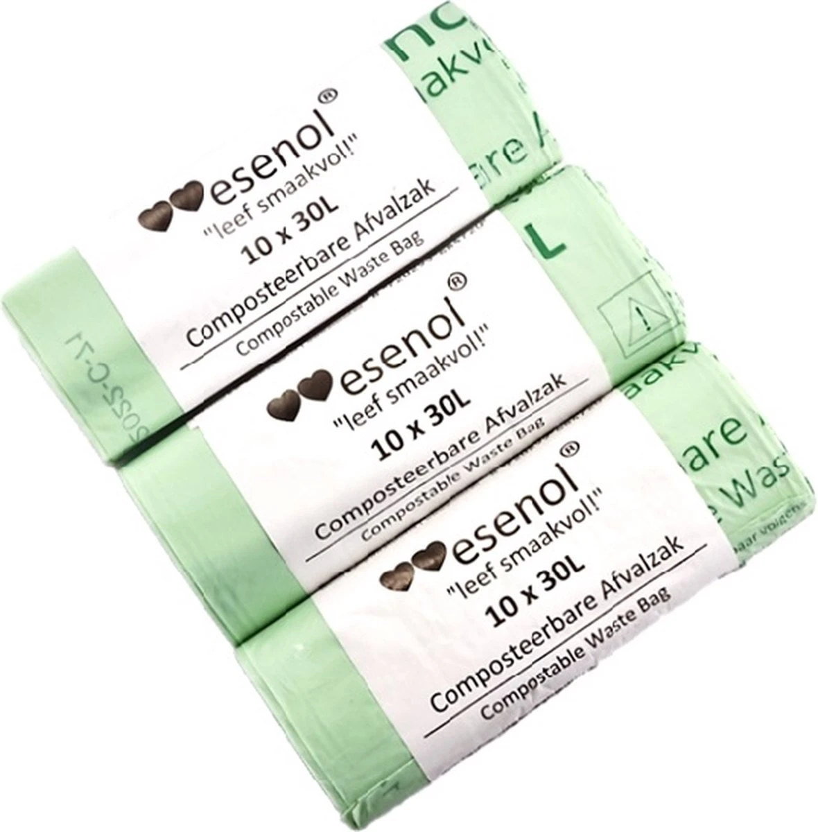 Esenol Composteerbare Afvalzakken 30 Liter 10 Stuks - Biozakken - Biologisch Afbreekbare Afvalzakken – 100% Composteerbare Vuilniszakken - Gft Afvalzakken - Kiemplant Logo 2 Esenol Composteerbare Afvalzakken 30 Liter 10 Stuks - Biozakken - Biologisch Afbreekbare Afvalzakken – 100% Composteerbare Vuilniszakken - Gft Afvalzakken - Kiemplant Logo - Afbeelding 2