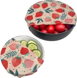 Bijenwas Wraps (Bijenwas Doek) - "rode Aardbei" Set Van 3 - 1S, 1M, 1L - Beeswax Wraps - Herbruikbaar Boterhamzakje - Bee Wrap - Beewax - Bijenwasdoek - Zero Waste - Duurzaam Cadeau 13 Bijenwas Wraps (Bijenwas Doek) - "rode Aardbei" Set Van 3 - 1S, 1M, 1L - Beeswax Wraps - Herbruikbaar Boterhamzakje - Bee Wrap - Beewax - Bijenwasdoek - Zero Waste - Duurzaam Cadeau -Thuis Opslag Winkel 1187x1200 3