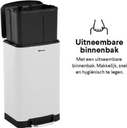 Homra FEXBY Pedaalemmer Prullenbak - 30L - Hoogwaardig RVS - Wit - Met Luxe Soft Close Deksel - 30 Liter Afvalbak - Keuken Vuilbak - Kantoor Vuilnisbak - Vuilnisemmer - Pedaal Prullenbak – Hygiënisch 31 Homra FEXBY Pedaalemmer Prullenbak - 30L - Hoogwaardig RVS - Wit - Met Luxe Soft Close Deksel - 30 Liter Afvalbak - Keuken Vuilbak - Kantoor Vuilnisbak - Vuilnisemmer - Pedaal Prullenbak – Hygiënisch -Thuis Opslag Winkel 1191x1200 5