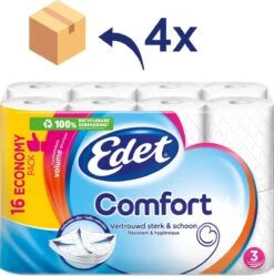 Edet Comfort - 3-laags Wc Papier - 64 Rollen -Thuis Opslag Winkel 1192x1200 6