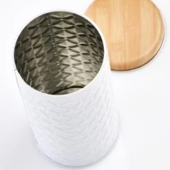 2x Bewaar/voorraad Blikken Koffiepads Wit 18 X 7,5 Cm 1 Liter -Thuis Opslag Winkel 1195x1200 2