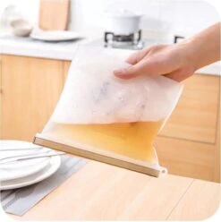 LOUZR Siliconen Vershoudzakken - Set 4-Stuks - 1000ml - Herbruikbaar -Thuis Opslag Winkel 1195x1200 3