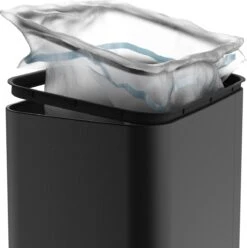 Stangvollby Gimo Sensor Prullenbak - 45 Liter - RVS - Zwart - Automatische Soft Close Deksel - Zwarte Keuken Afvalemmer - Kantoor Vuilbak - Scandinavisch Design - Infrarood Bewegingssensor - 50 Liter Afvalbak - Vingerafdrukvrij - Hygiënisch -Thuis Opslag Winkel 1195x1200 8