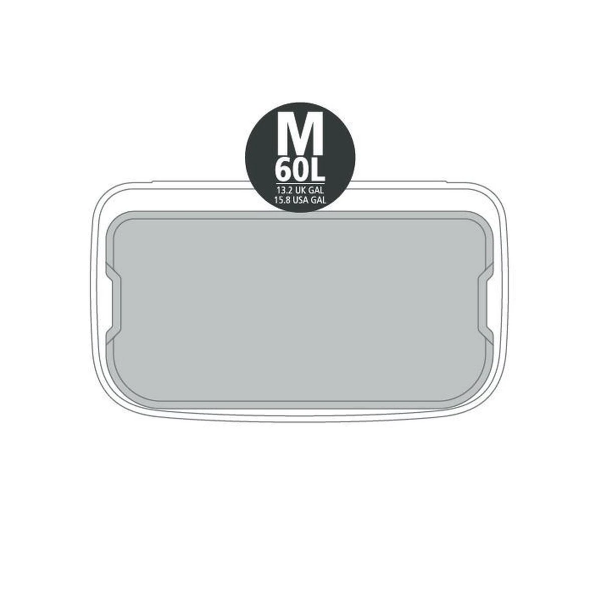 Brabantia Bo Prullenbak - 60 L - Matt Black 7 Brabantia Bo Prullenbak - 60 L - Matt Black - Afbeelding 7