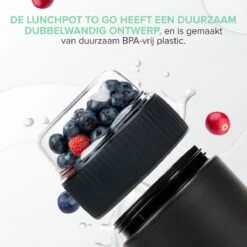 Coninx Yoghurtbeker To Go - Muesli Beker To Go - Lunchbeker - Mueslibeker 640ml (450ml+190ml) - Zwart 12 Coninx Yoghurtbeker To Go - Muesli Beker To Go - Lunchbeker - Mueslibeker 640ml (450ml+190ml) - Zwart -Thuis Opslag Winkel 1199x1200 2