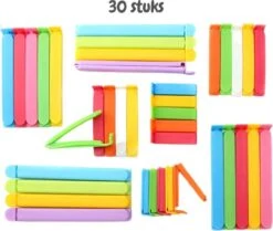 Vershoudclips - 30 Stuks - Vershoud Knijpers - Afsluitclips - Zakklemmen - Zaksluiter - Afsluiter Klemmen -Thuis Opslag Winkel 1200x1014