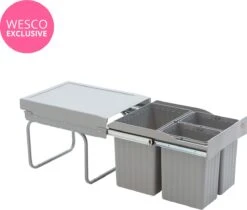 Wesco Inbouw Afvalbak 1 X 16 Liter, 2 X 7,5 Liter -Thuis Opslag Winkel 1200x1022