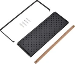 Merkloos Kruidenrek Zwart - Multifunctioneel Ophangbaar Keukenrek - Keukenrolhouder Zwart - Multifunctioneel Kruidenrek - Magnetisch Kruidenrek - Keuken Organizer - Koelkast Rek -Thuis Opslag Winkel 1200x1023 1