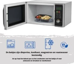 Meal Prep Bakjes - 10 Stuks - 1 Compartiment - Lunchbox - Diepvriesbakjes - Vershoudbakjes - Plastic Bakjes Met Deksel - Magnetron Bakjes Met Deksel - Meal Prep - Vershouddoos - 1L - BPA Vrij -Thuis Opslag Winkel 1200x1038 1