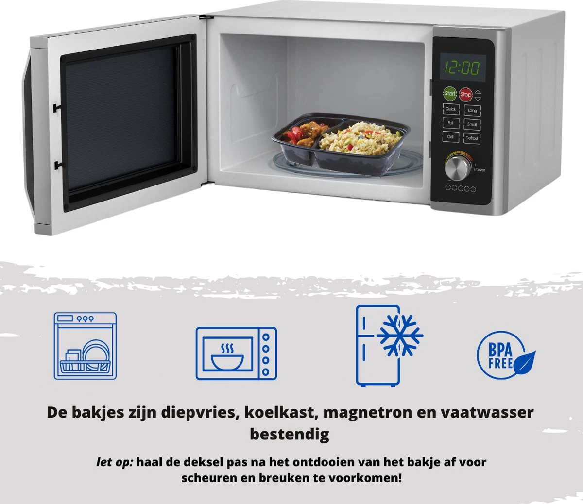 Meal Prep Bakjes - 7 Stuks - 1 Compartiment - Lunchbox - Diepvriesbakjes - Vershoudbakjes - Plastic Bakjes Met Deksel - Magnetron Bakjes Met Deksel - Meal Prep - Vershouddoos - 1L - BPA Vrij 3 Meal Prep Bakjes - 7 Stuks - 1 Compartiment - Lunchbox - Diepvriesbakjes - Vershoudbakjes - Plastic Bakjes Met Deksel - Magnetron Bakjes Met Deksel - Meal Prep - Vershouddoos - 1L - BPA Vrij - Afbeelding 3