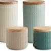 Springlane Keramiek Voorraadpotten Mint - Set 4-delig