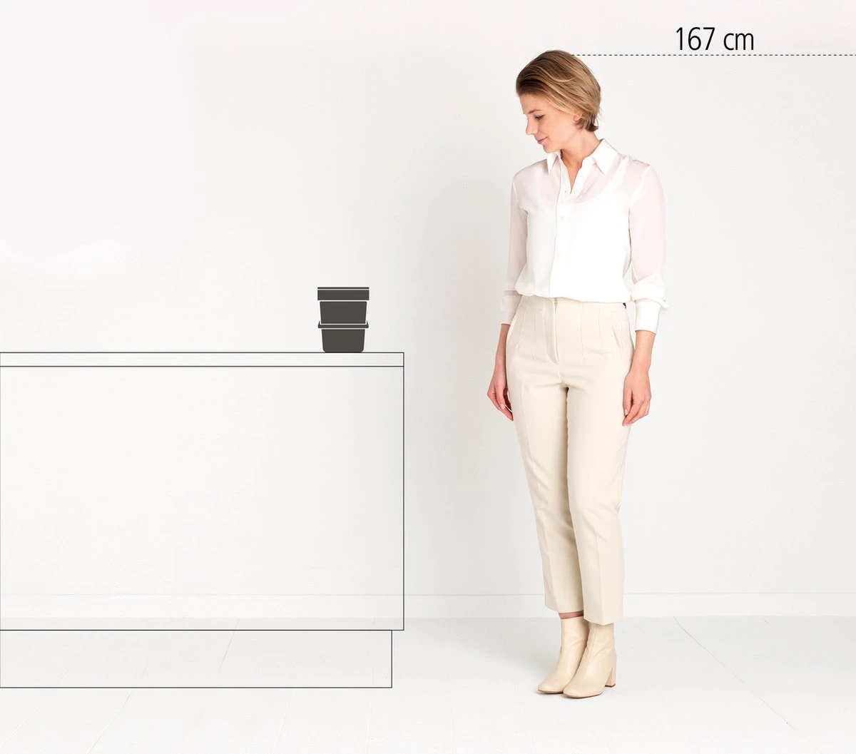 Brabantia Sort & Go Afvalbakje Aanrecht - 3 L - Dark Grey 4 Brabantia Sort & Go Afvalbakje Aanrecht - 3 L - Dark Grey - Afbeelding 4