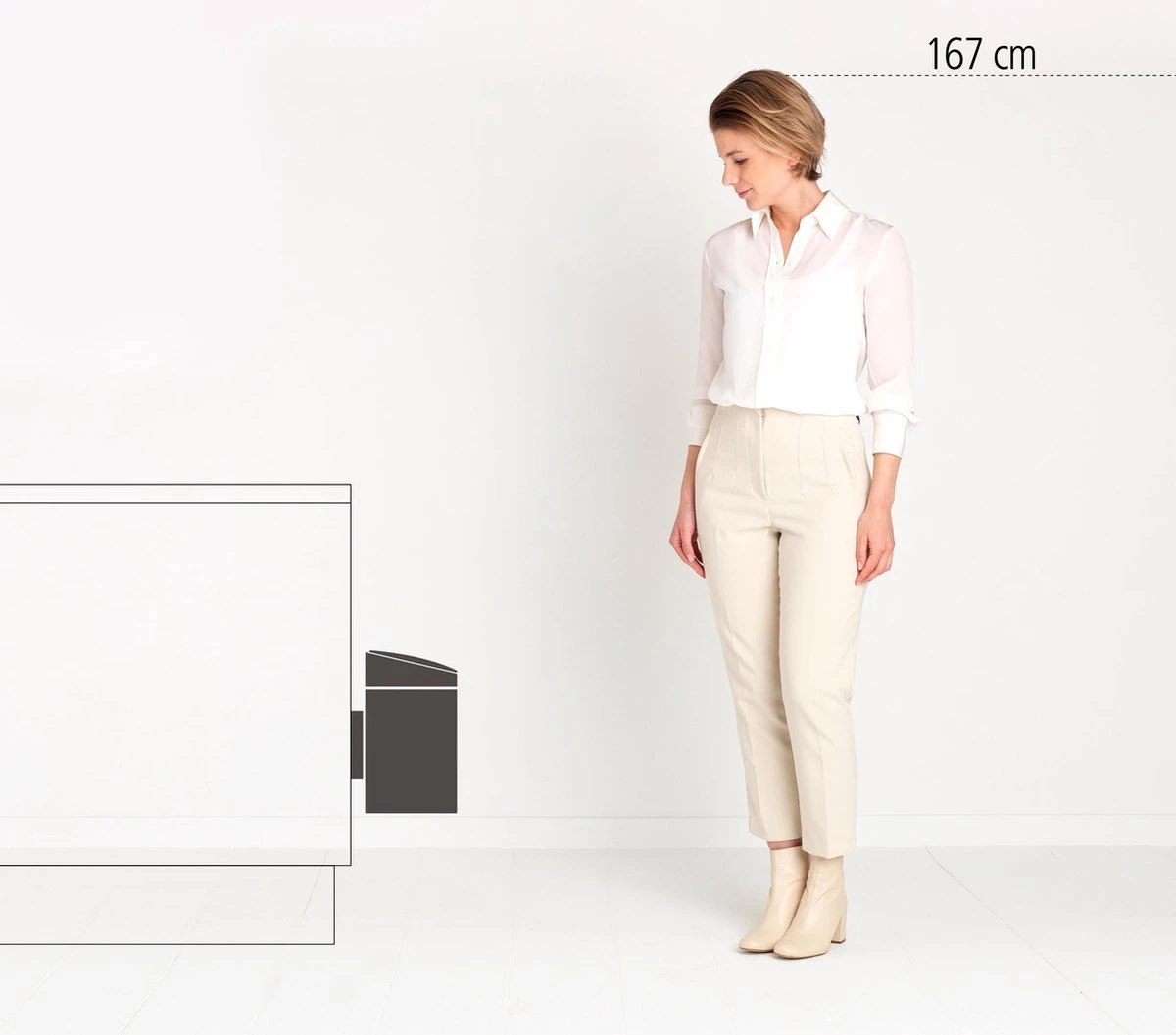 Brabantia Slide Bin Prullenbak - 5 L - Matt Black 2 Brabantia Slide Bin Prullenbak - 5 L - Matt Black - Afbeelding 2