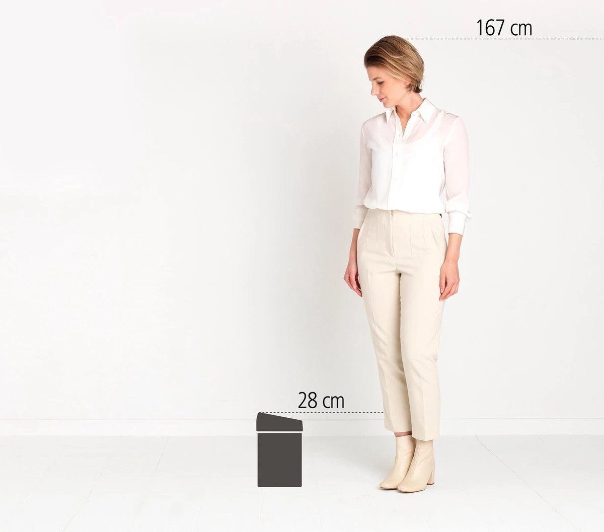 Brabantia Touch Bin Prullenbak - 3 L - Matt Steel 9 Brabantia Touch Bin Prullenbak - 3 L - Matt Steel - Afbeelding 9