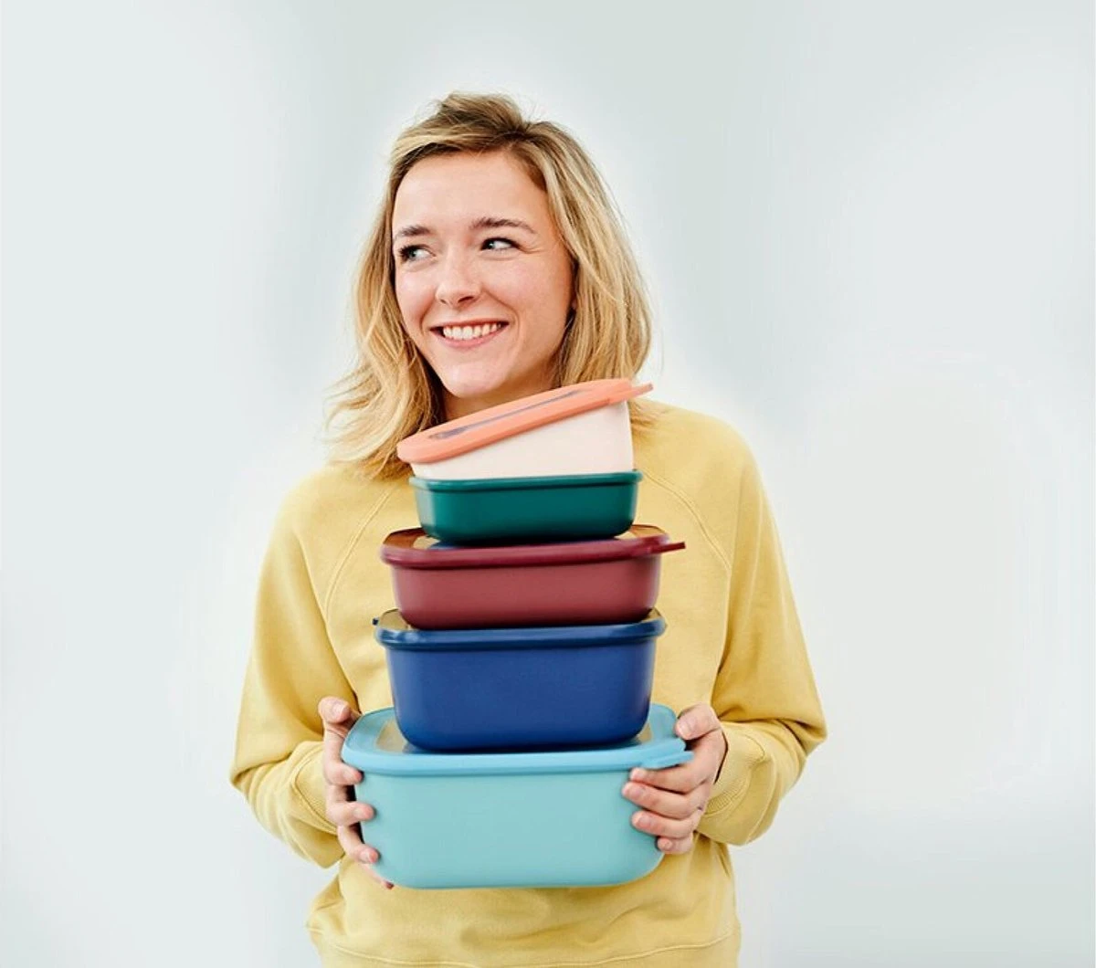 Mepal - Multikom Cirqula Rechthoekig 3-delige Set (500+1000+2000) - Mag In De Vriezer, Magnetron En Vaatwasser – Nordic White – Meal Prep Bakjes - Bewaardozen Met Deksel 7 Mepal - Multikom Cirqula Rechthoekig 3-delige Set (500+1000+2000) - Mag In De Vriezer, Magnetron En Vaatwasser – Nordic White – Meal Prep Bakjes - Bewaardozen Met Deksel - Afbeelding 7