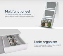 Johannes & Co - Kruidenrek Voor Lade - Keuken Organizers Kruidenrek Lade - Kruiden Organizer -Thuis Opslag Winkel 1200x1061 1