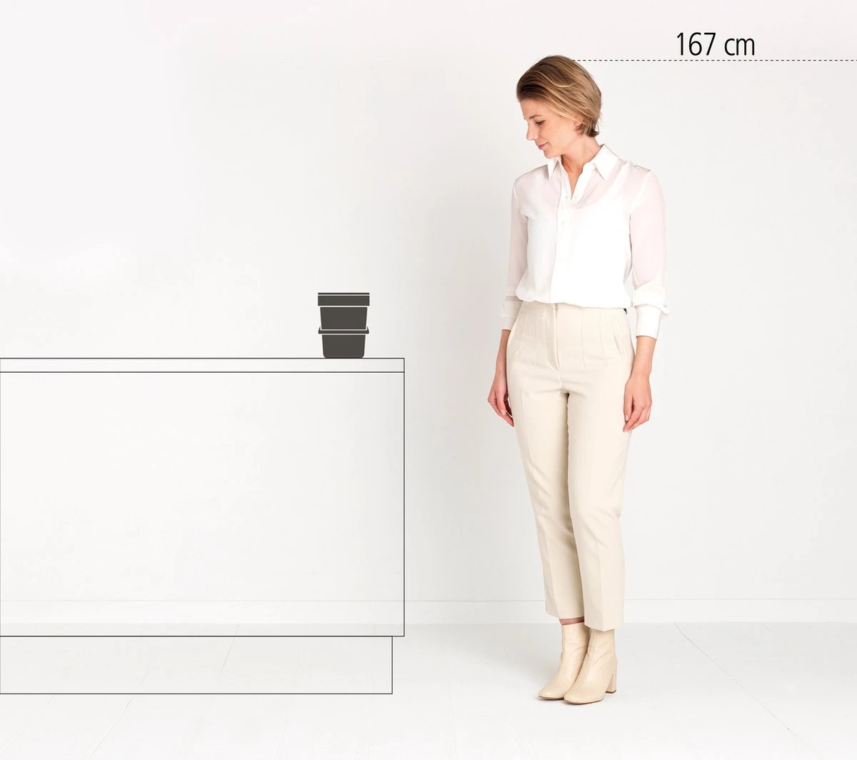 Brabantia Sort & Go Aanrecht Afvalbakje - 3 L - Jade Green 4 Brabantia Sort & Go Aanrecht Afvalbakje - 3 L - Jade Green - Afbeelding 4