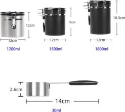 Koffiebonen Opbergbus- Koffiebonen Bewaren - Nieuw Voedsel Bewaren - Kitchen Merchandise - Vooraadbus - Bewaardozen - Kitchen Merchandise - 1.8L Vooraadpot - Voorraadpotten - Gebroken Wit Kleur - Opslagtank Voor Gedroogd Fruit- Opslag Van Koffiebonen 13 Koffiebonen Opbergbus- Koffiebonen Bewaren - Nieuw Voedsel Bewaren - Kitchen Merchandise - Vooraadbus - Bewaardozen - Kitchen Merchandise - 1.8L Vooraadpot - Voorraadpotten - Gebroken Wit Kleur - Opslagtank Voor Gedroogd Fruit- Opslag Van Koffiebonen -Thuis Opslag Winkel 1200x1071
