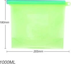 LOUZR Siliconen Vershoudzakken - Set 4-Stuks - 1000ml - Herbruikbaar -Thuis Opslag Winkel 1200x1075 3
