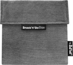 Roll'Eat Snack'n Go Herbruikbaar Boterhamzakje - Grijs -Thuis Opslag Winkel 1200x1076 1